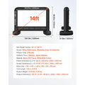 SucceBuy 14/15/16/18/20 FT Inflatable Projector Screen with 120W Air Blower Projector Screen for Outdoor Theater Theme Party VestraGear
