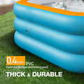 Aufblasbarer Pool – Rechteckiges Familienbecken mit 0,4 mm PVC & Ablaufventil Bolendo