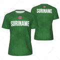 Sports Mesh T-shirt Suriname Flag For Running Bike Soccer Tennis Football Fitness Tees 3D Printed Custom VestraGear