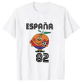 Naranjito T Shirt Men Women's T-Shirt Crewneck Espana 82 Spain Mascot 1982 Soccer Football Tee Shirt Clothing Plus Size VestraGear