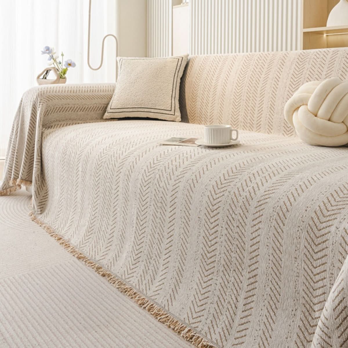 SNUGGLETEXTILE – Kratzfester und waschbarer Sofabezug aus Chenille 0