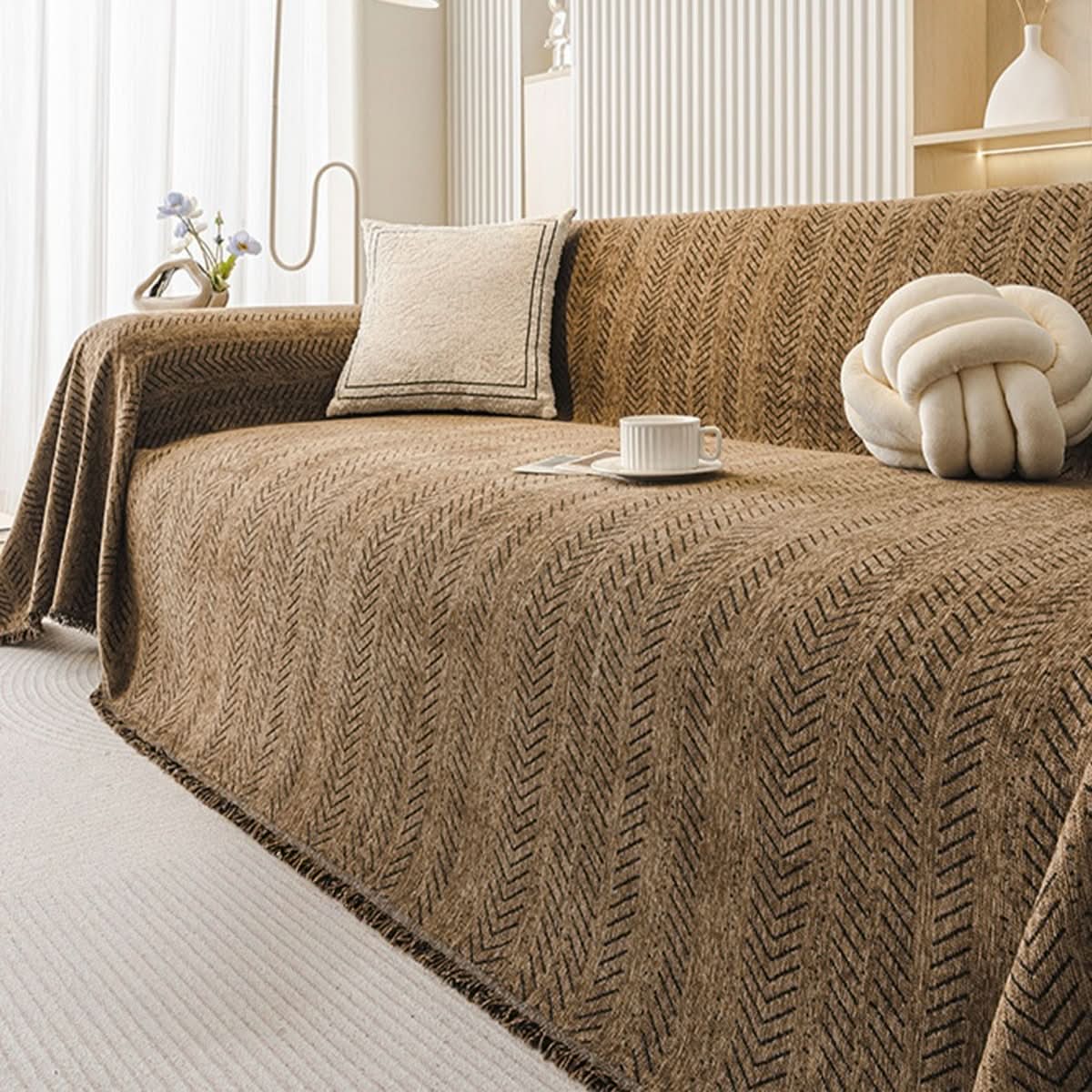 SNUGGLETEXTILE – Kratzfester und waschbarer Sofabezug aus Chenille 9