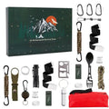 Outdoor Adventskalender – 24-teiliges Survival-Set mit kompaktem Zubehör Bolendo
