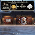 Santa's Surprise Christmas Garage Door Cover - Easy Installation Holiday Decor 12