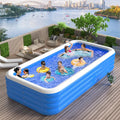 Aufblasbarer Pool – Großes rechteckiges Familienbecken für Garten & Terrasse Bolendo