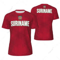 Sports Mesh T-shirt Suriname Flag For Running Bike Soccer Tennis Football Fitness Tees 3D Printed Custom VestraGear