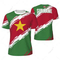 Sports Mesh T-shirt Suriname Flag For Running Bike Soccer Tennis Football Fitness Tees 3D Printed Custom VestraGear