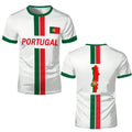 2026 New Portugal Flag Print Jersey Summer Outdoor Breathable Quick-drying Football Tee Men's And Women's Sporty Crew Neck Top VestraGear
