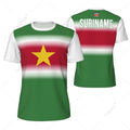 Sports Mesh T-shirt Suriname Flag For Running Bike Soccer Tennis Football Fitness Tees 3D Printed Custom VestraGear