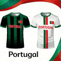 2026 New Portugal Flag Print Jersey Summer Outdoor Breathable Quick-drying Football Tee Men's And Women's Sporty Crew Neck Top VestraGear