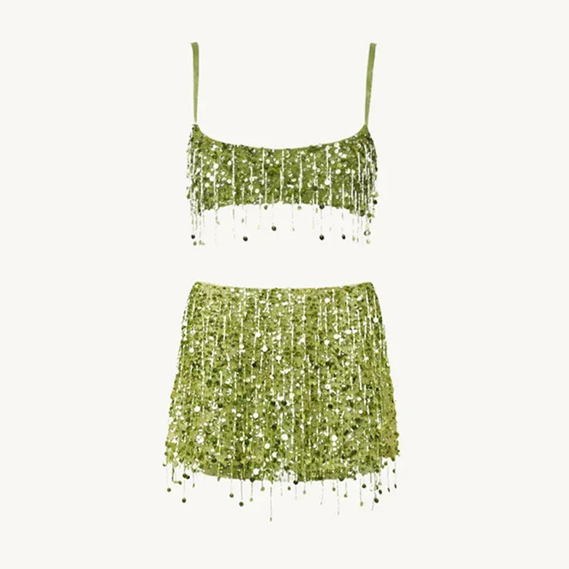 Sequin Tassel Bikini Set – Riviera 6