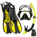 Snorkelset voor Volwassenen met Panoramisch Masker, Droge Snorkel en Verstelbare Vinnen 10