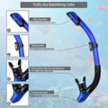 Snorkelset voor Volwassenen met Panoramisch Masker, Droge Snorkel en Verstelbare Vinnen 3