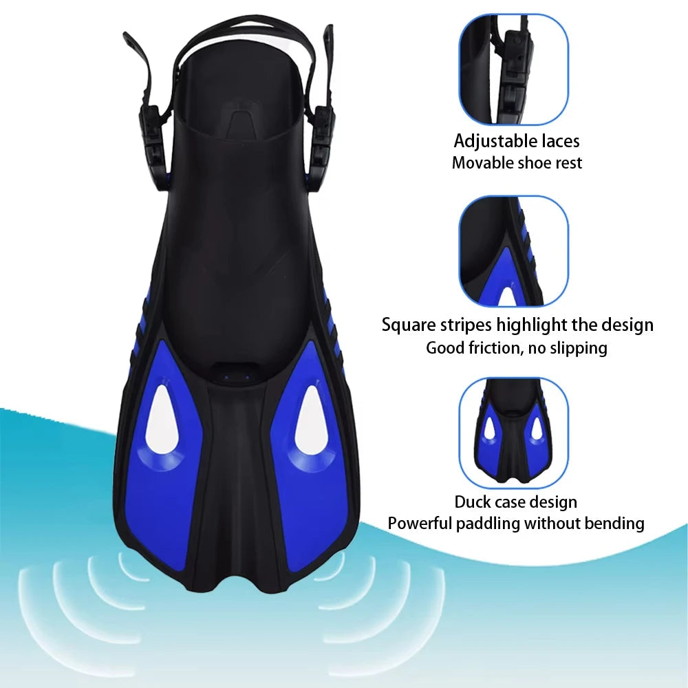 Snorkelset voor Volwassenen met Panoramisch Masker, Droge Snorkel en Verstelbare Vinnen 4