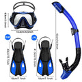 Snorkelset voor Volwassenen met Panoramisch Masker, Droge Snorkel en Verstelbare Vinnen 6