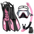 Snorkelset voor Volwassenen met Panoramisch Masker, Droge Snorkel en Verstelbare Vinnen 8