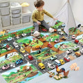 Speelmat met wegen