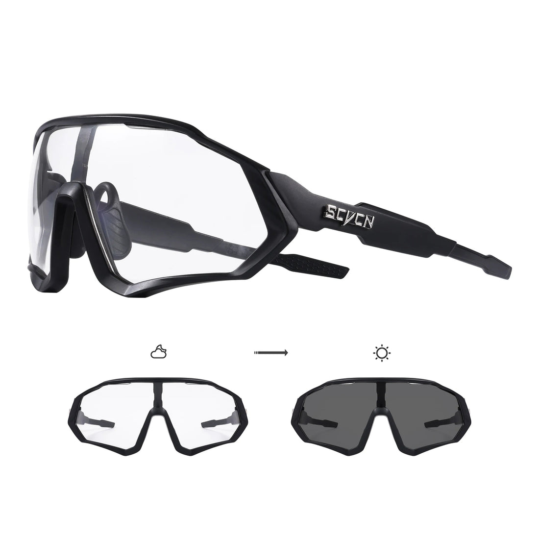 Sport Zonnebril met Meekleurende Lens en UV400 Bescherming voor Buitenactiviteiten 13