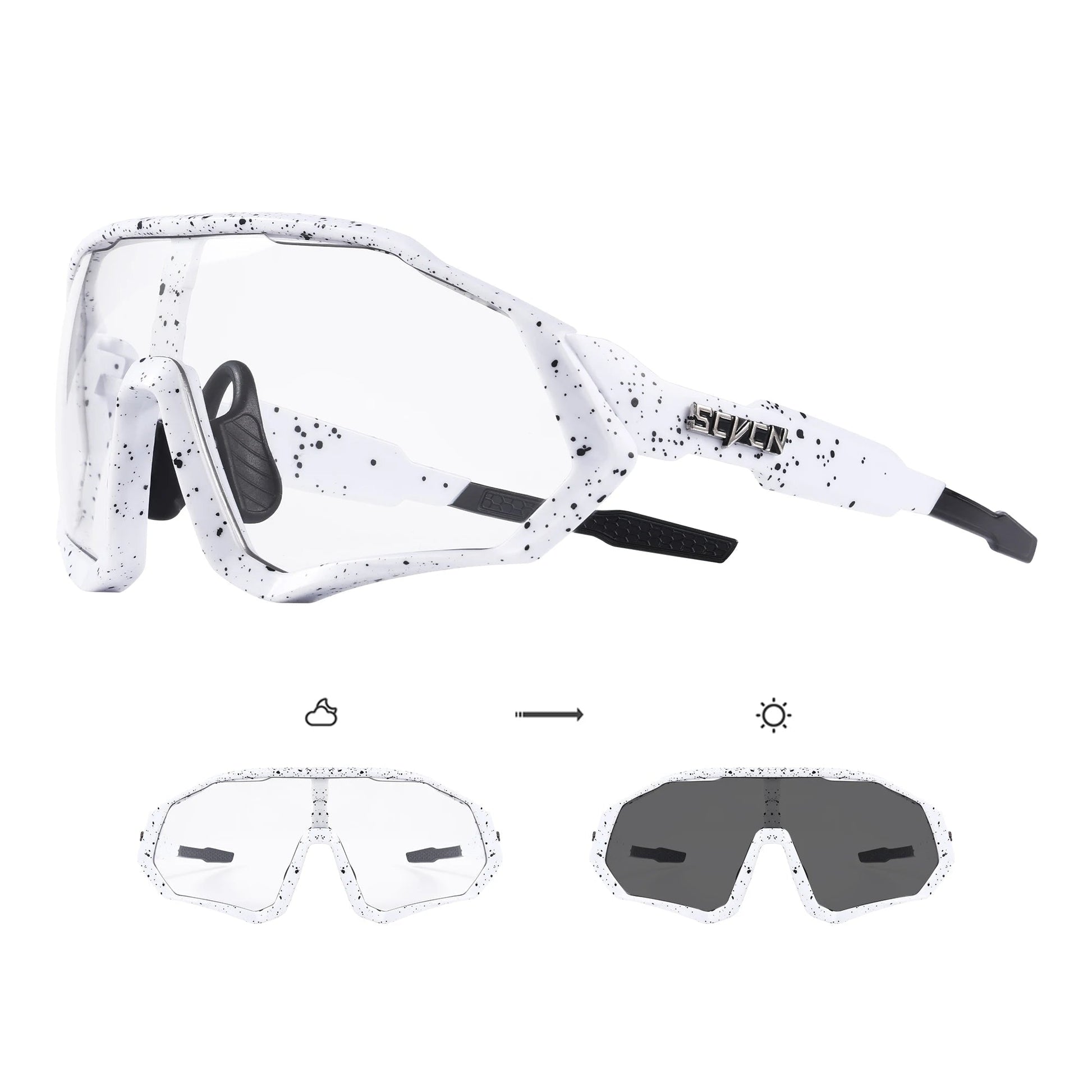 Sport Zonnebril met Meekleurende Lens en UV400 Bescherming voor Buitenactiviteiten 21