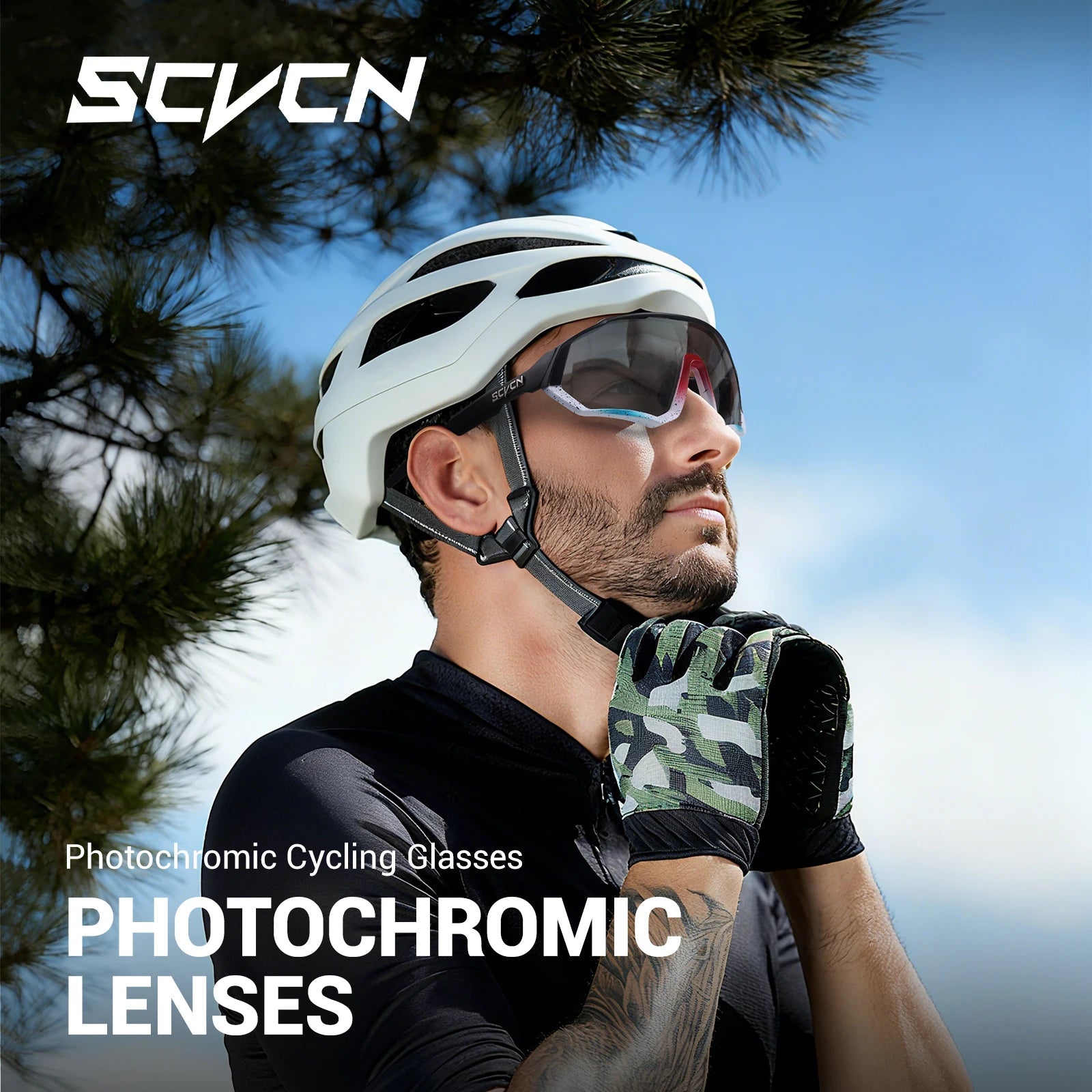 Sport Zonnebril met Meekleurende Lens en UV400 Bescherming voor Buitenactiviteiten 5