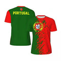 Sportief Heren T-Shirt 3D Bedrukt Portugal, Ademend Katoen, Casual & Sportief 2