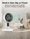Staande Ventilator met 3D-Oscillatie, Stille Werking, Afstandsbediening en Hoogteverstelling 7