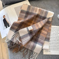 Stylish British Checked Cashmere Women's Winter Scarf - Victoria 11