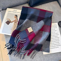 Stylish British Checked Cashmere Women's Winter Scarf - Victoria 3