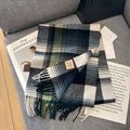 Stylish British Checked Cashmere Women's Winter Scarf - Victoria 4