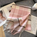 Stylish British Checked Cashmere Women's Winter Scarf - Victoria 7