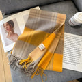 Stylish British Checked Cashmere Women's Winter Scarf - Victoria 9