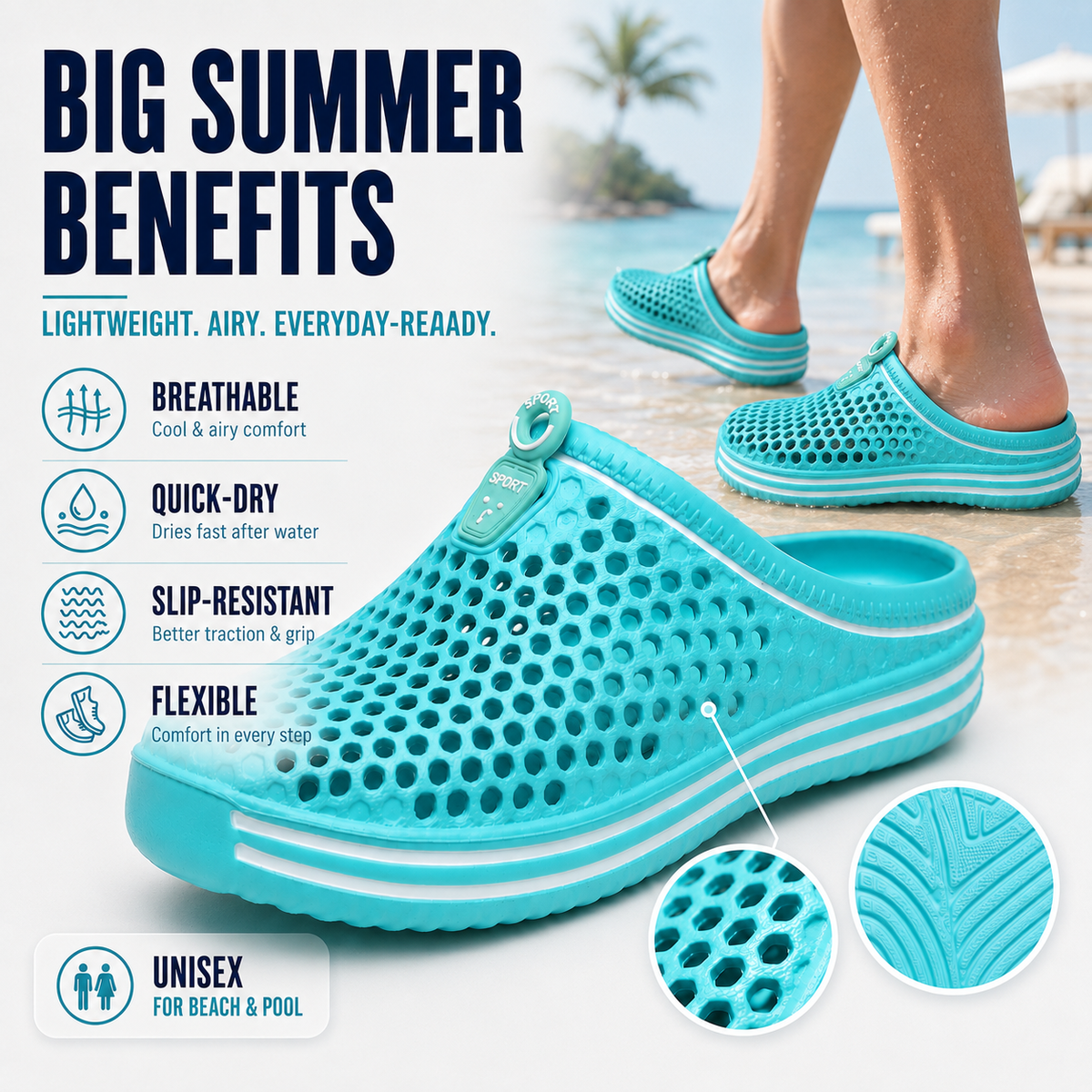 Thrives Outdoor | Splashco Hollow-Out Slip-On Water Sandal 4