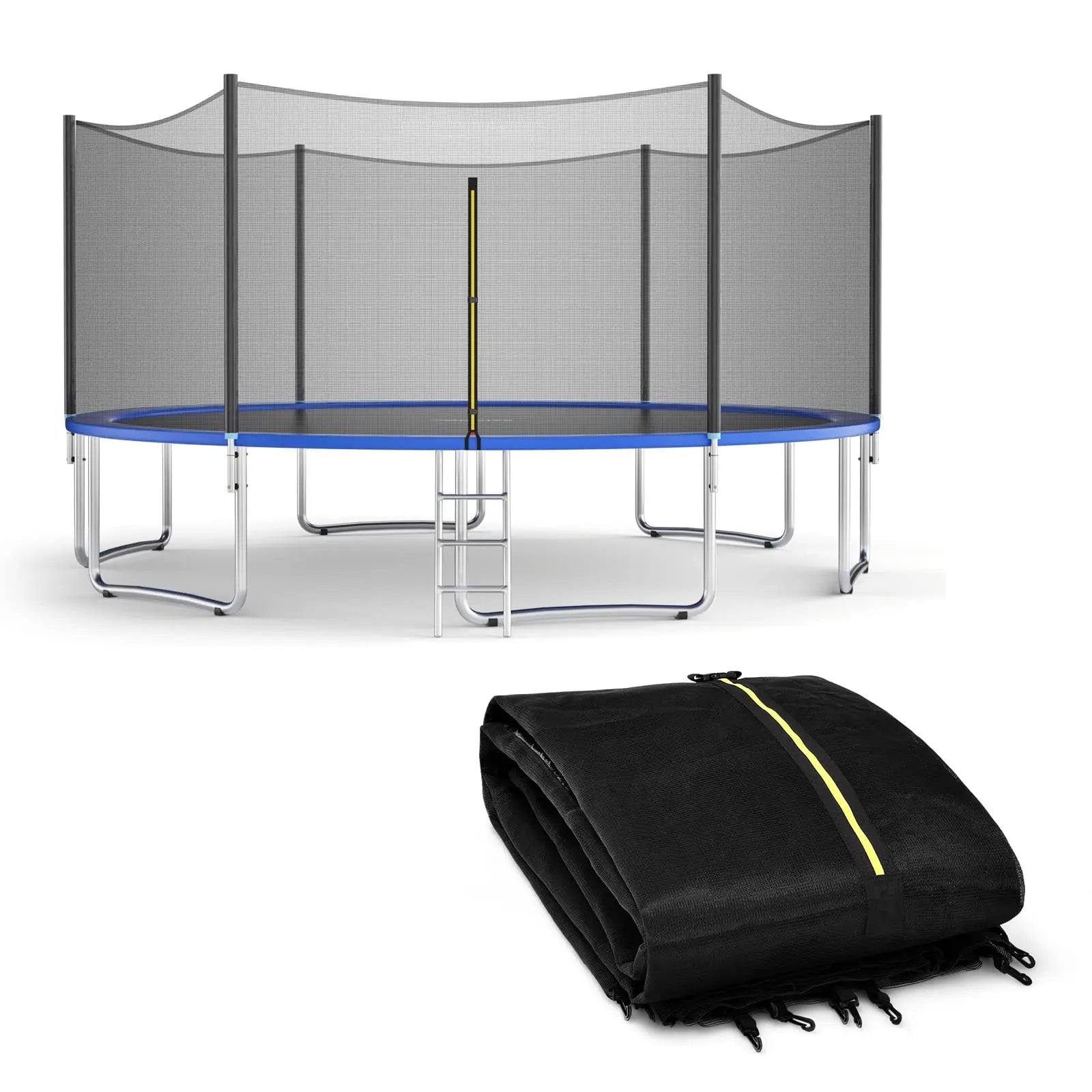 Trampoline Veiligheidsnet met Rits voor 6FT, 8FT en 10FT Ronde Trampolines 0