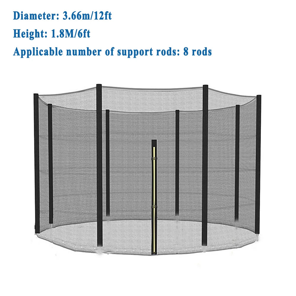 Trampoline Veiligheidsnet met Ritssluiting voor 6FT, 8FT, 10FT en 12FT Trampolines 10