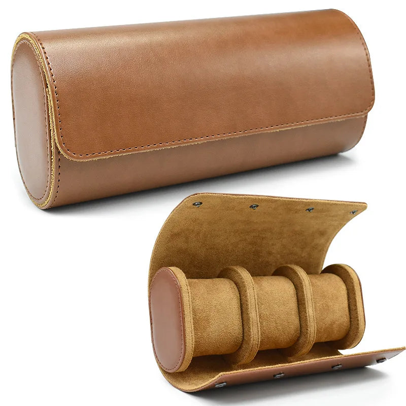 Travel Watch Case – 3 Slot Roll with Removable Cushions for Secure Storage 6