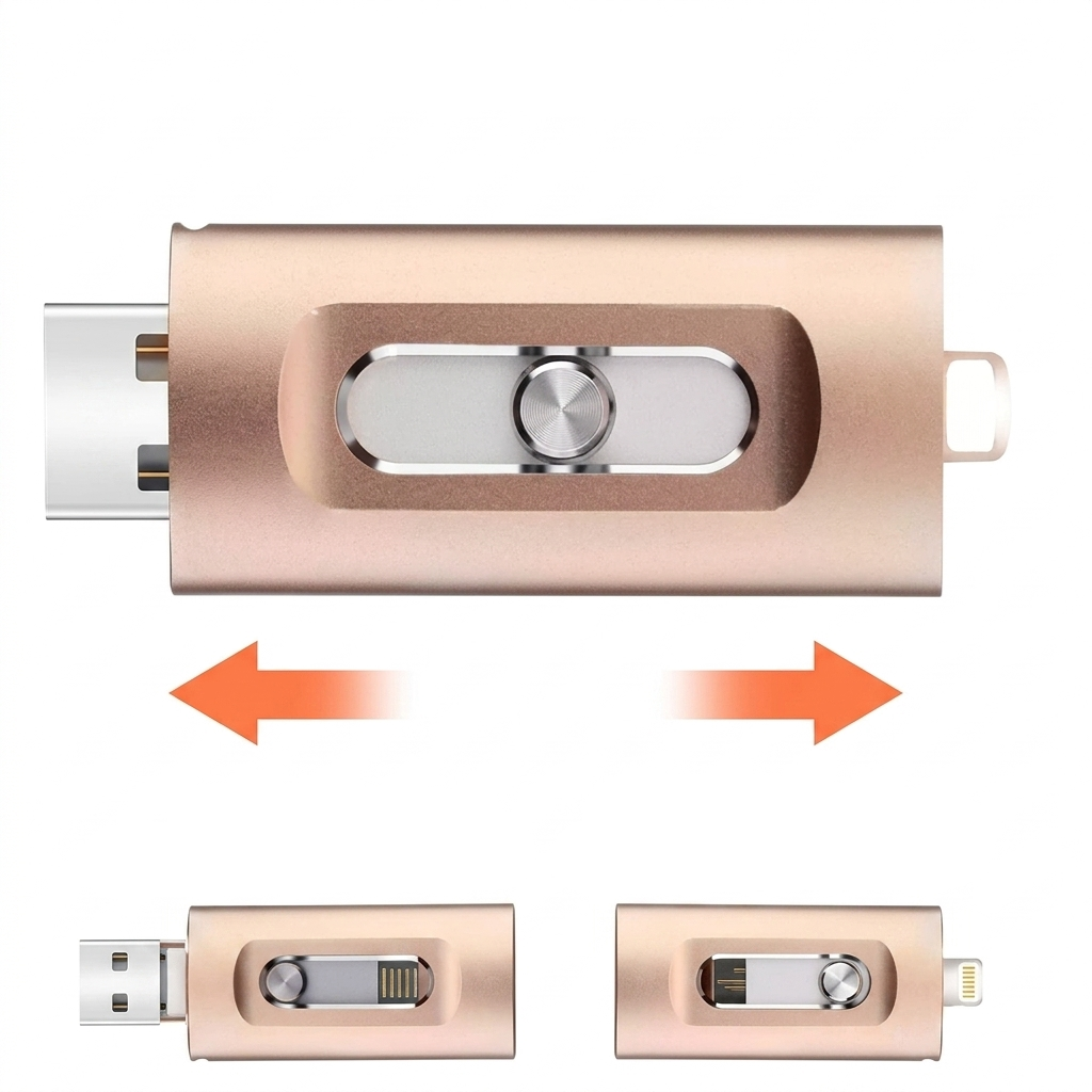 USB Stick 256GB – 3-in-1 Opslag voor iPhone, Smartphone & PC 7