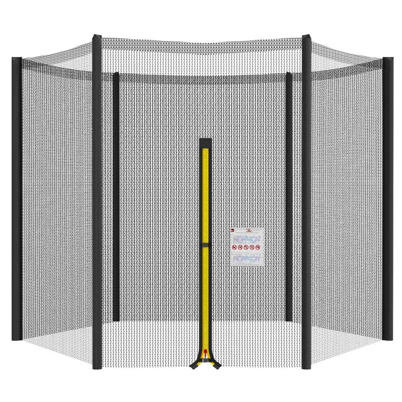 Veiligheidsnet voor Ronde Trampolines met Rits, Slijtvast PP Mesh voor Buitengebruik 3