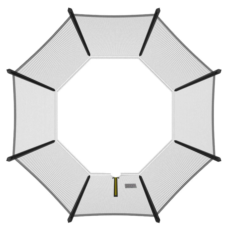 Veiligheidsnet voor Ronde Trampolines met Rits, Slijtvast PP Mesh voor Buitengebruik 5