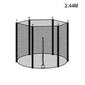 Veiligheidsnet voor Ronde Trampolines met Rits, Slijtvast PP Mesh voor Buitengebruik 9