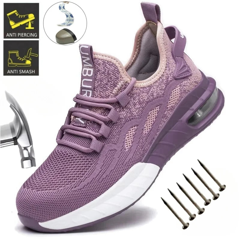 Veiligheidsschoenen Dames S3 – Sportieve, Ademend met Stalen Neus en Lichtgewicht Ontwerp 1