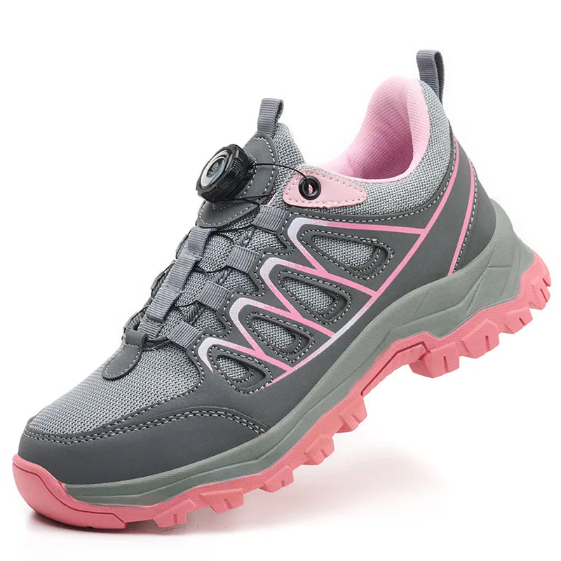 Veiligheidsschoenen Dames S3 met Stalen Neus, Ademend en Antislip, Roze 2