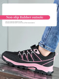 Veiligheidsschoenen Dames S3 met Stalen Neus, Ademend en Antislip, Roze 4