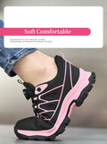 Veiligheidsschoenen Dames S3 met Stalen Neus, Ademend en Antislip, Roze 5