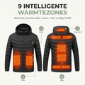 Verwarmde Jas Heren & Dames - 9 Warmtezones - Waterdicht & USB 3