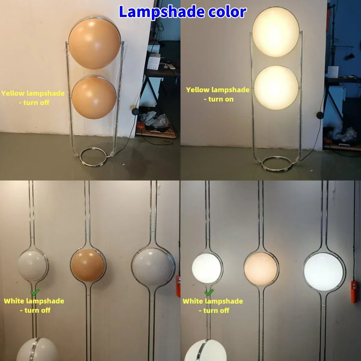 Staande lamp met bolkap
