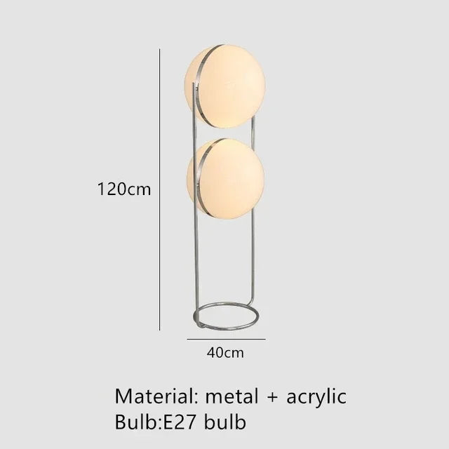 Staande lamp met bolkap