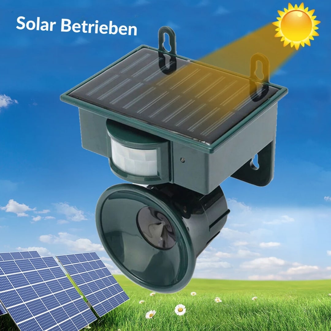Vogelabwehrgerät – Bewegungssensor, solarbetrieben und wetterfest 4