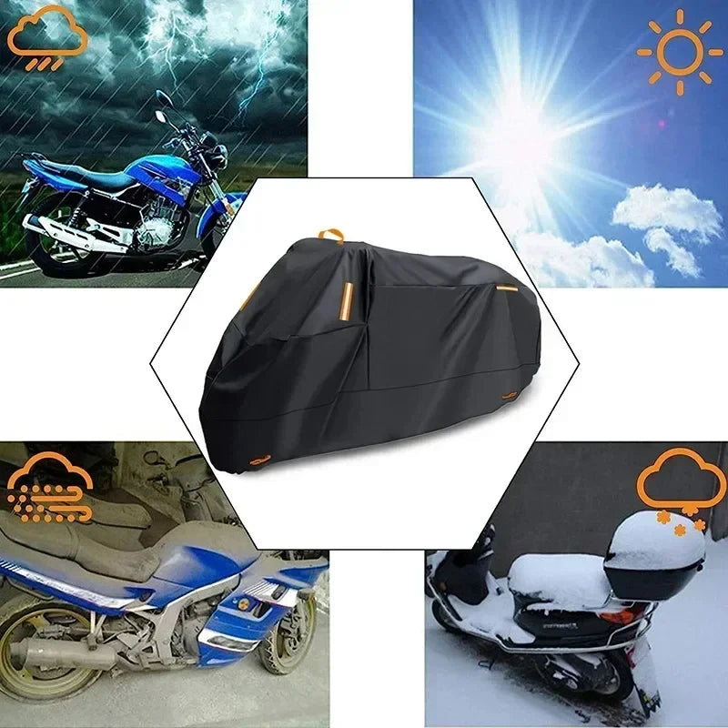 Waterdichte motorhoes van polyester met UV-bescherming voor scooters 1