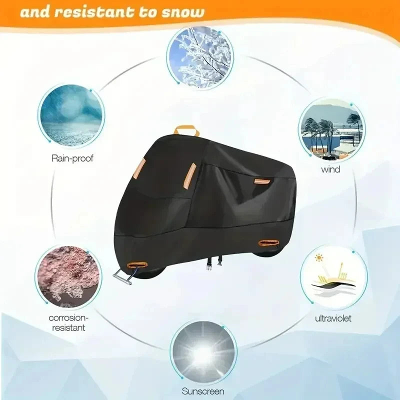 Waterdichte motorhoes van polyester met UV-bescherming voor scooters 3