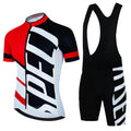 Wielerset Heren – Ademend Fietsshirt met Bibshort en Sneldrogend Materiaal 0